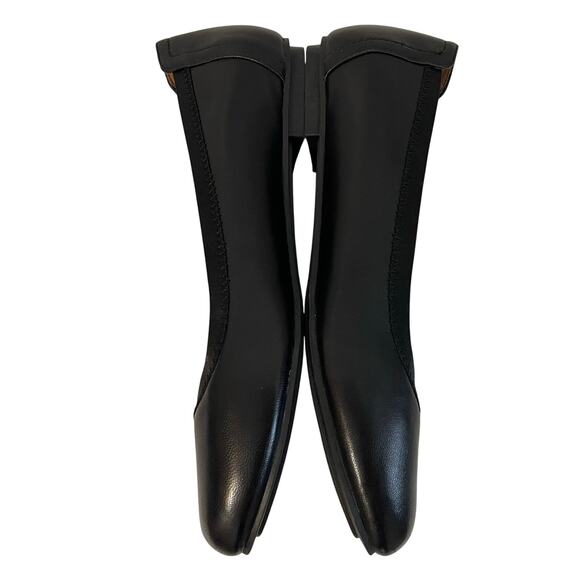 Vionic Caroll Ballet Flats Black Leather Round Toe Slip On Women's Size 7 - Picture 5 of 10